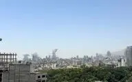 اصابت موشک در نزدیکی میدان ونک تهران + ویدئو