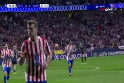 گل تول اتلتیکو مادرید به کلوب بروژ+ ویدئو