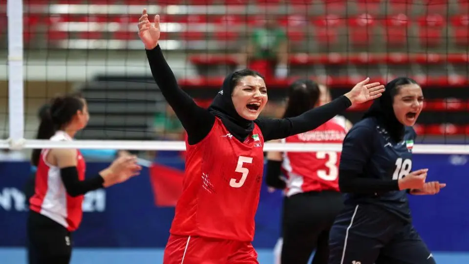 صعود والیبال زنان ایران به عنوان تیم دوم 
