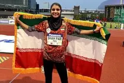 دختر دونده ایرانی سومین نقره ایران را کسب کرد