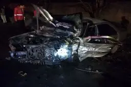 تصادف مرگبار در محور ملایر /مرگ دختر بچه ۶ ساله و مرد ۴۰ ساله