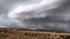 اندازه تگرگ در مهاباد + عکس