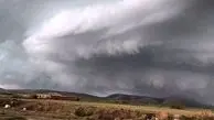 اندازه تگرگ در مهاباد + عکس