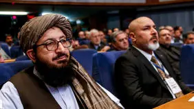 حضور نماینده طالبان در یک همایش اقتصادی در ایران + عکس