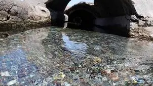 تخریب بخش‌هایی از یک قنات جهانی و بازار تاریخی سیرجان در بارندگی