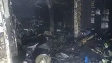 آتش‌سوزی گسترده در سنندج / ۲۰ مغازه سوخت