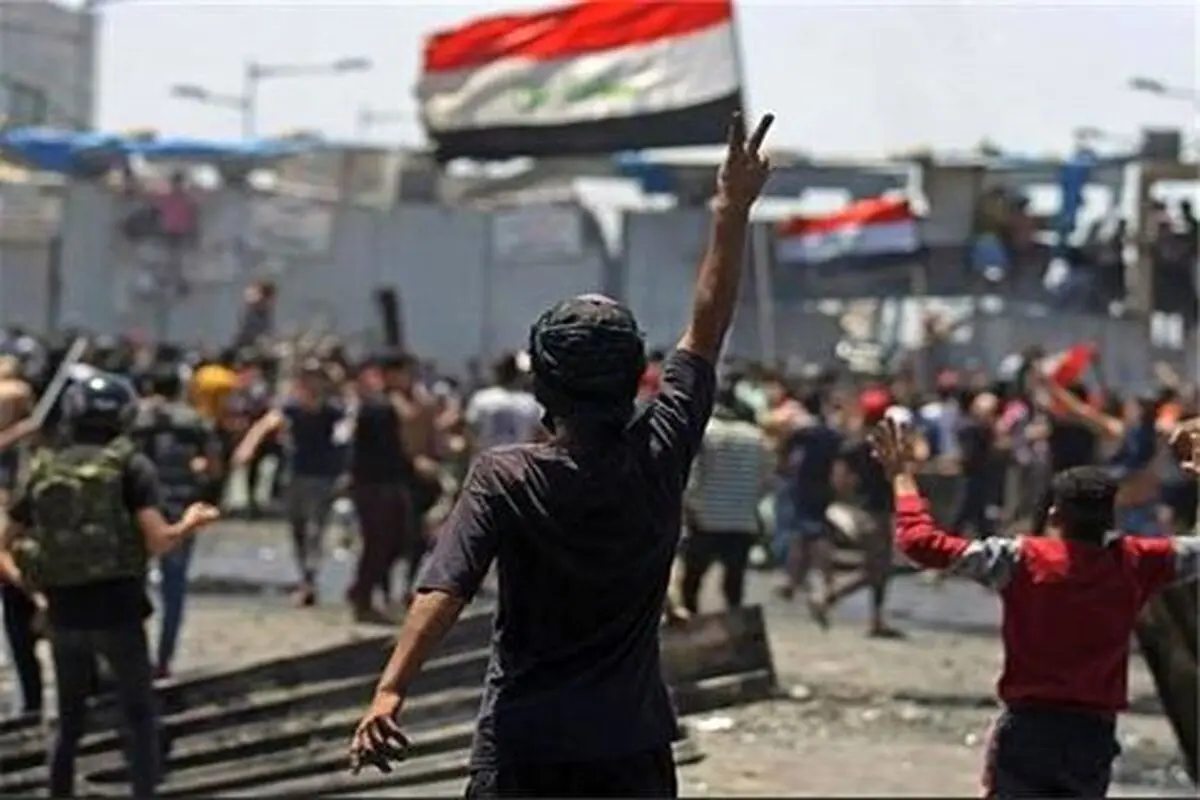 یک کشته و ده ها زخمی در درگیری با پلیس بغداد