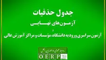 حذفیات امتحانات نهایی پایه‌های یازدهم، دوازدهم و کنکور اعلام شد+لینک
