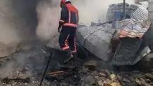 آتش سوزی در انبار روغن سمنان