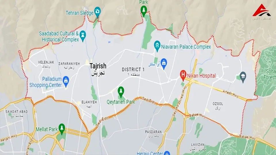 محله های رویایی در تهران