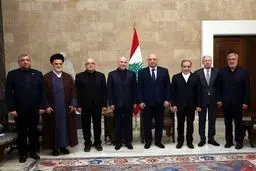 Iranian delegation holds meeting with president of Lebanon
