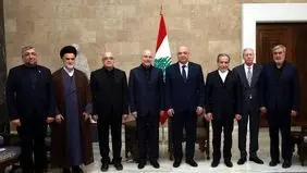 Iranian delegation holds meeting with president of Lebanon