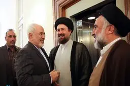 دیدار گرم سیدحسن خمینی و محمدجواد ظریف/ عکس

