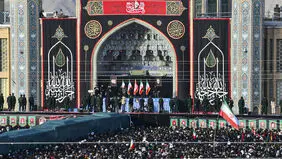 آیت‌الله جوادی‌آملی بر پیکرهای رهبر شهید و خانواده ایشان در قم نماز خواند + ویدئو