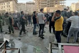  انفجار در نزدیکی محل اقامت مکرون در دمشق / رویترز:چند بمب در نزدیکی هتل محل اقامت مکرون منفجر شده است 