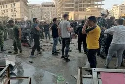  انفجار در نزدیکی محل اقامت مکرون در دمشق / رویترز:چند بمب در نزدیکی هتل محل اقامت مکرون منفجر شده است 
