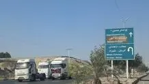 صف کامیونداران میناب به یاد قربانیان بندر/ ویدیو