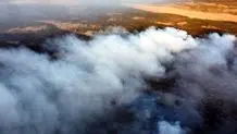 عملیات هوایی مهار آتش در تالاب هورالعظیم آغاز شد + ویدئو