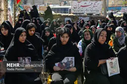 به خاک سپاری ۱۵ شهید یک خانواده البرزی در جنگ+ عکس