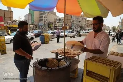 نانوایی در دمای ۵۰ درجه خوزستان