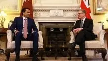 سران انگلیس و قطر درباره ایران گفت‌وگو کردند