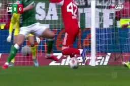 گل اول بایرن مونیخ به وردربرمن ببینید + ویدیو