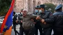 اعتراضات به توافق آتش بس، در ارمنستان به خشونت کشیده شد