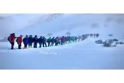 ریزش بهمن در مسیر قله «کلون بستک»