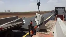 نصب ۸۰ کیلومتر حفاظ بتنی نیوجرسی در راههای استان همدان