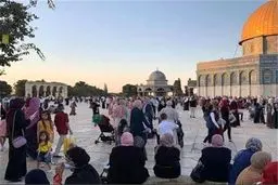 برپایی نماز عید قربان در مسجدالاقصی