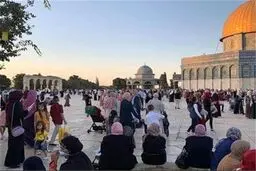 برپایی نماز عید قربان در مسجدالاقصی