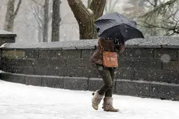 بارش ۳۰ سانتی‌متری برف در هورامان / ویدئو