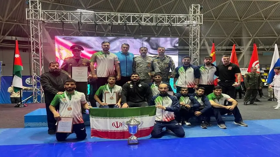 نایب قهرمانی تیم ملی کشتی پایوران نیروهای مسلح جمهوری اسلامی ایران در جام وزارت دفاع روسیه 