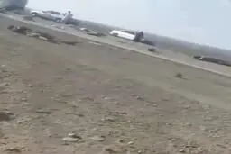 واژگونی خودروی پناهجویان افغان در مرز با ایران