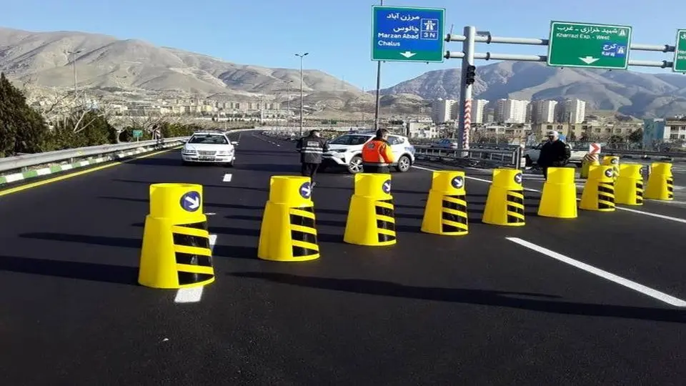 انسداد آزادراه تهران-شمال تا ۳ آبان تمدید شد