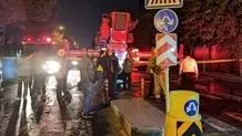 نجات هشت نفر از میان شعله‌های ساختمان اداری در بزرگراه ستاری
