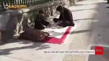 چادر‌خوابی عجیب کنار بیمارستان‌های تهران