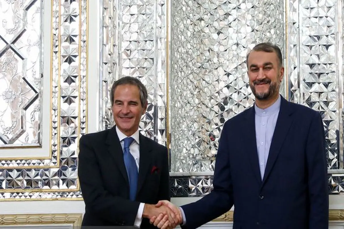 نخستین دیدار گروسی با امیرعبداللهیان در تهران