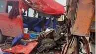واژگونی مینی‌بوس حامل دانش‌آموزان در کرمانشاه با ۲ کشته