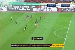گل پرسپولیس به نساجی مازندران که آفساید اعلام شد