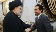 دیدار مقتدی صدر و الحلبوسی در راستای تشکیل دولت جدید