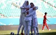 برتری تیم ملی فوتبال زنان برابر منتخب کیش در دیداری تدارکاتی