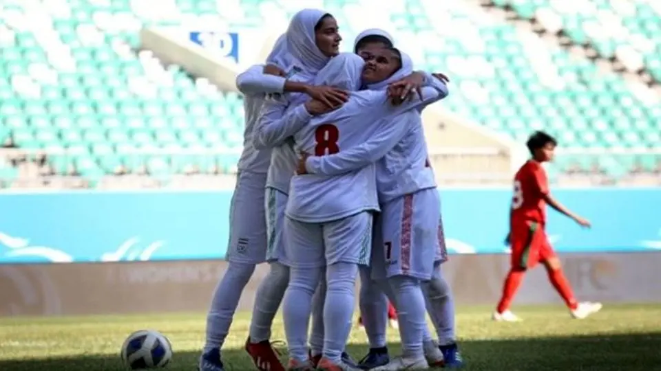 برتری تیم ملی فوتبال زنان برابر منتخب کیش در دیداری تدارکاتی