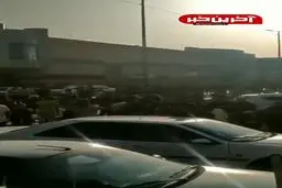 سرازیر شدن جمعیت در خیابان های درگهان بعد از زلزله