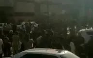 سرازیر شدن جمعیت در خیابان های درگهان بعد از زلزله