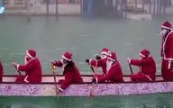بابانوئل‌ها در ونیز ایتالیا