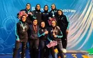مدال طلا برای دختران کشتی‌گیر ایران برای اولین بار