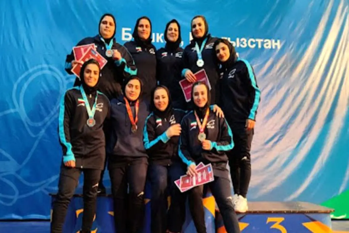 مدال طلا برای دختران کشتی‌گیر ایران برای اولین بار