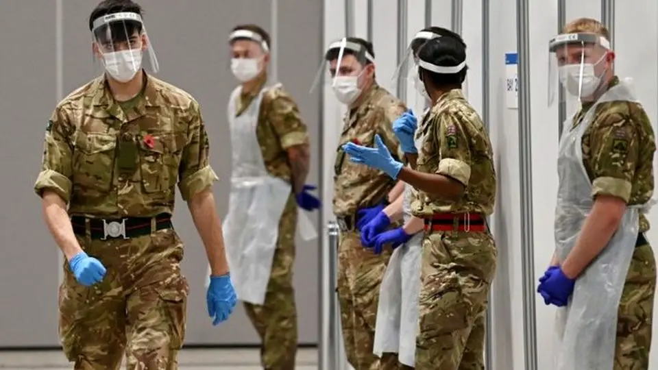 استقرار نیروهای ارتش در بیمارستان های لندن برای مقابله با کرونا