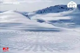 نقاشی‌های شگفت‌انگیز برفی